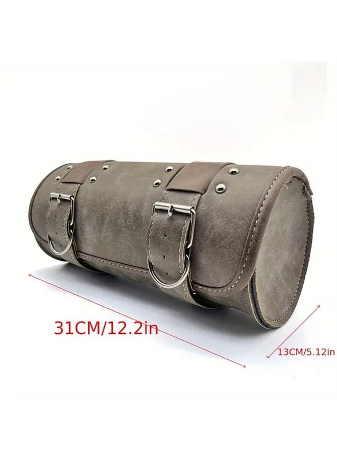 Retro Color Motorcycle Hanging Bag Waterproof Front Frame Tool Storage Adjustable Strap - Image 3